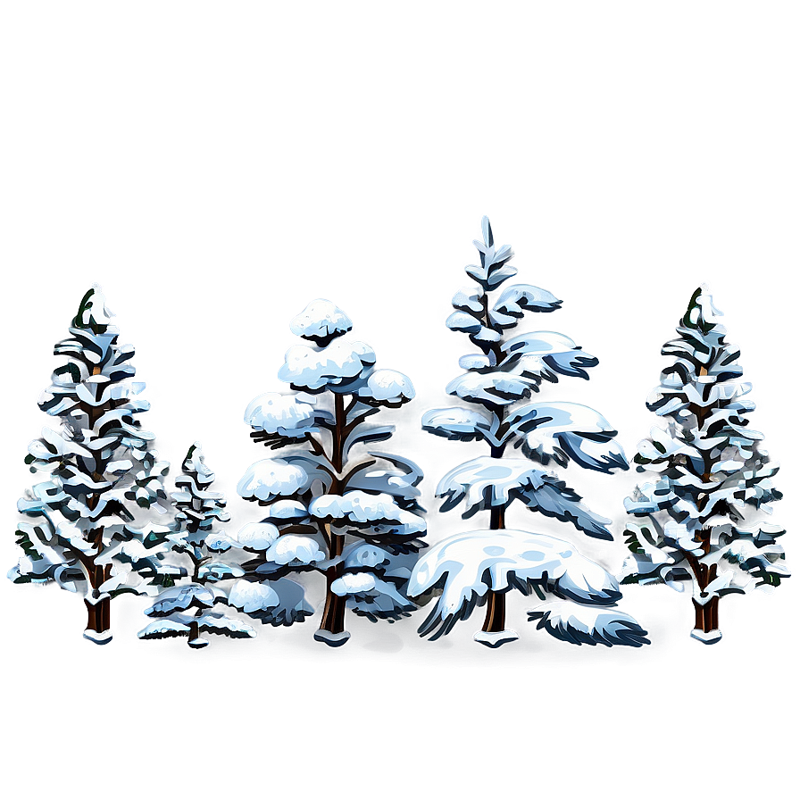 Snowy Pine Trees Png 65 PNG image