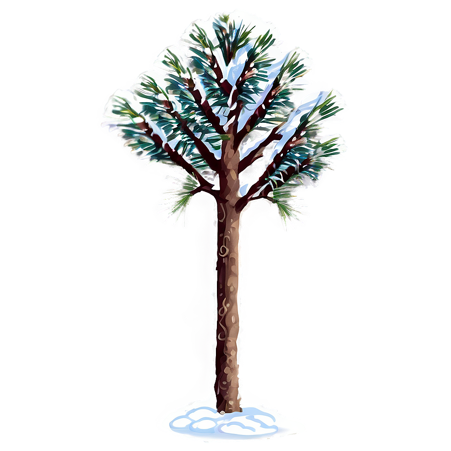 Snowy Pinecone Tree Png 46 PNG image