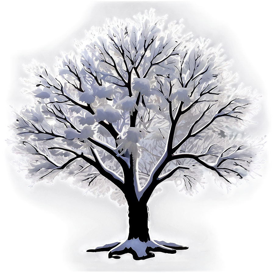 Snowy Poplar Tree Png 06272024 PNG image