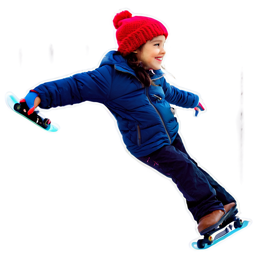 Snowy Skating Adventure Png 21 PNG image