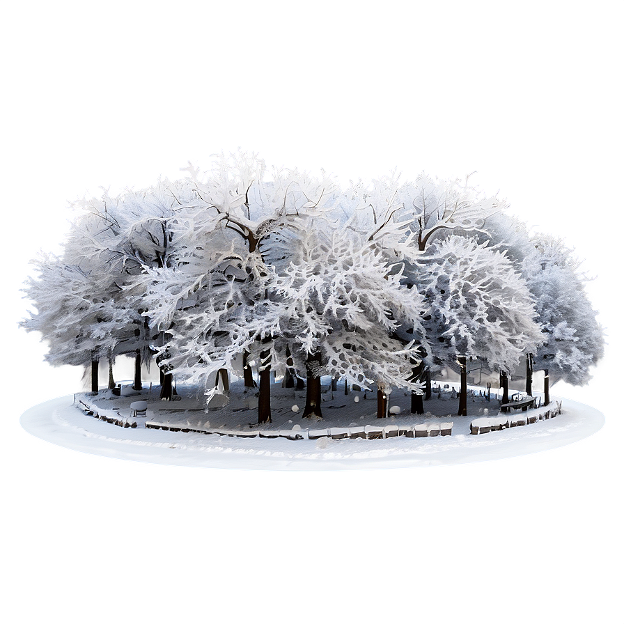 Snowy Tree Canopies Png Tuj1 PNG image