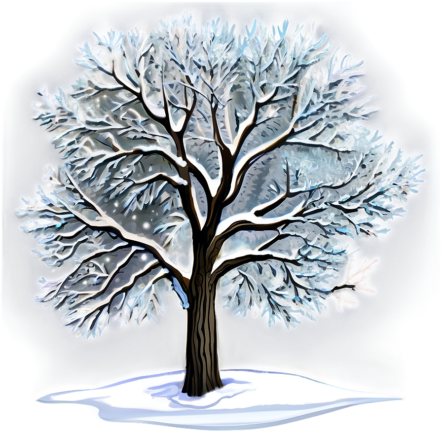 Snowy Tree Png 30 PNG image