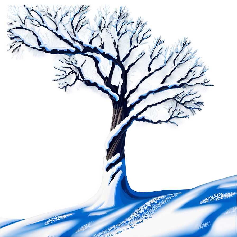 Snowy White Tree Graphic Png 41 PNG image