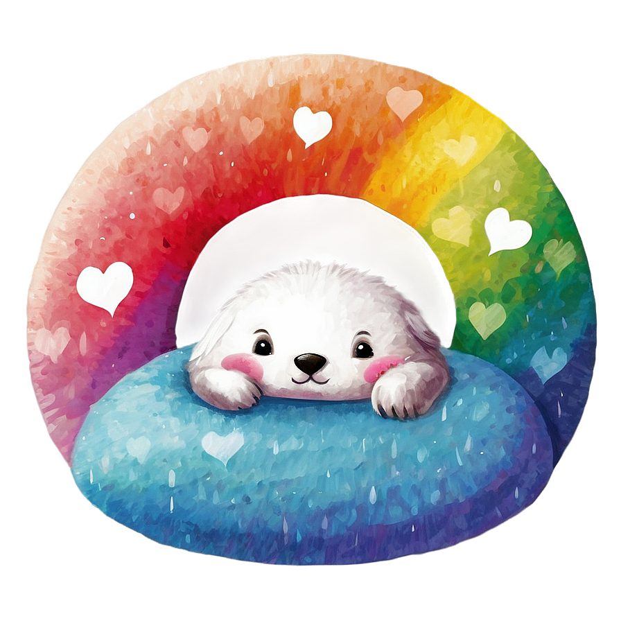 Snuggly Rainbow Png 06252024 PNG image