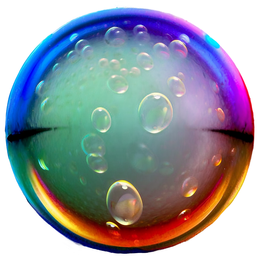 Soap Bubble With Colorful Reflection Png 06262024 PNG image