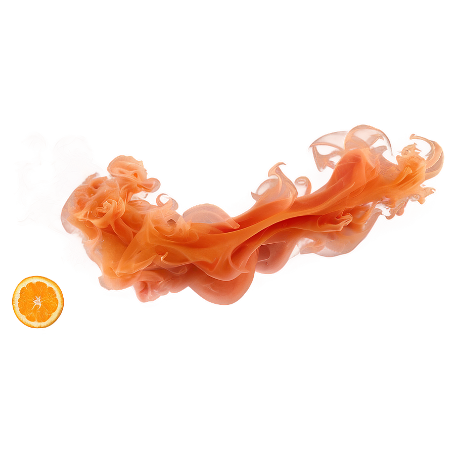 Soaring Orange Smoke Art Png Wmb45 PNG image