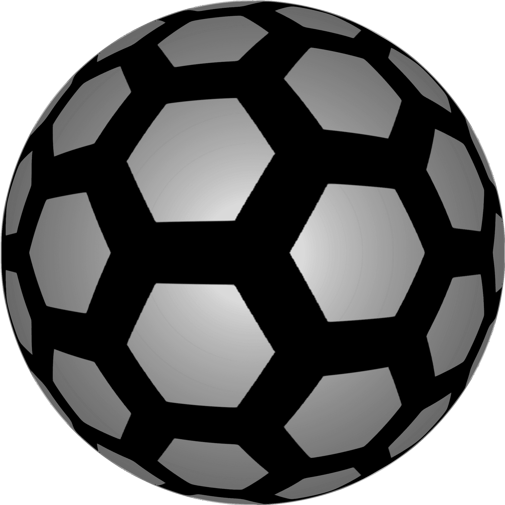 Soccer Ball Hexagon Pattern PNG image