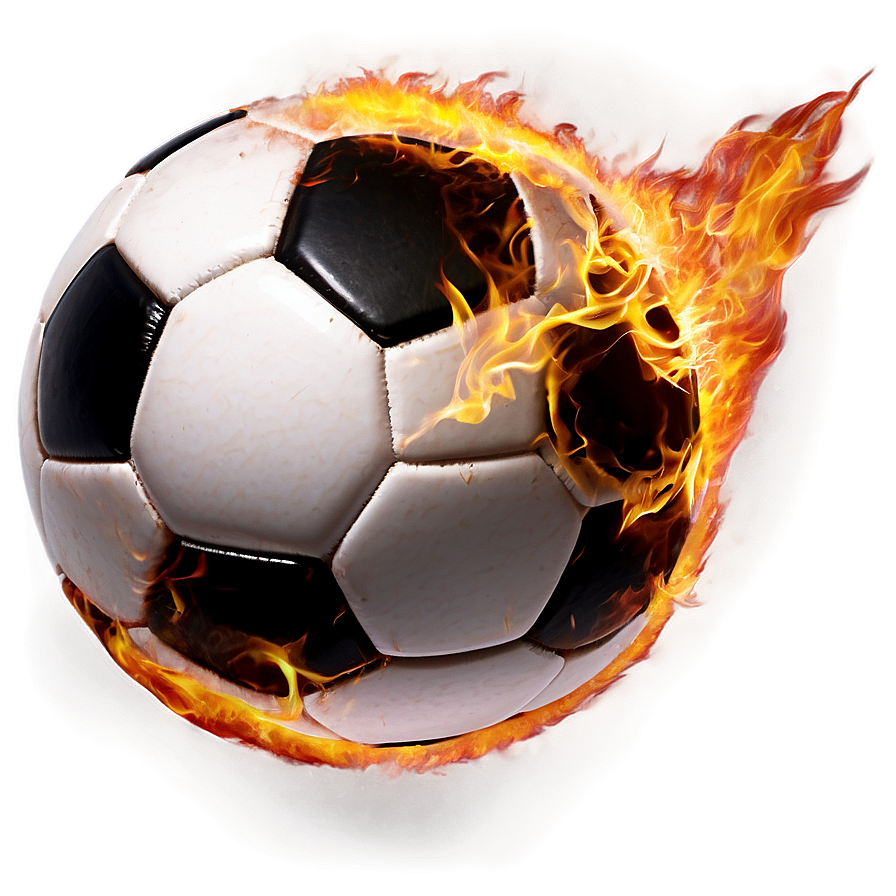 Soccer Ball On Fire Png Gkq92 PNG image