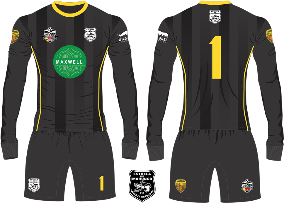 Soccer Goalkeeper Kit Design PNG image