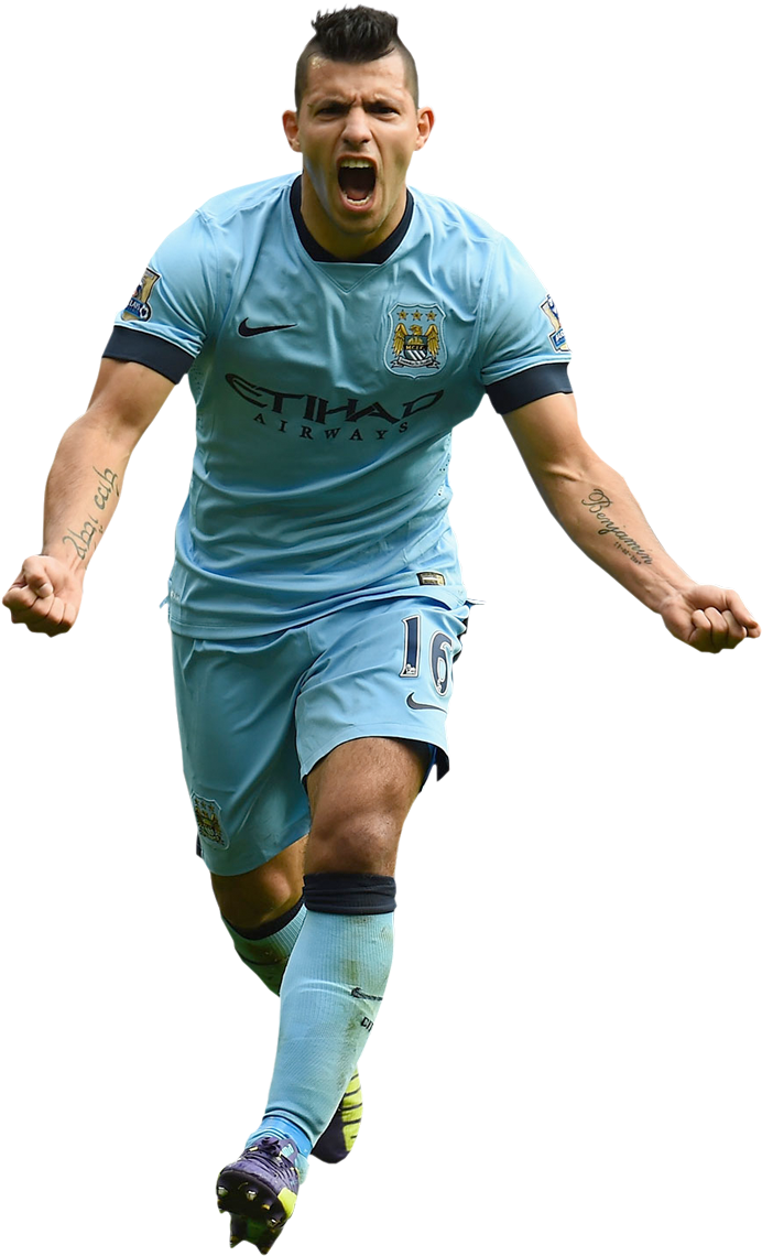 Soccer_ Player_ Celebration_ Manchester_ City PNG image