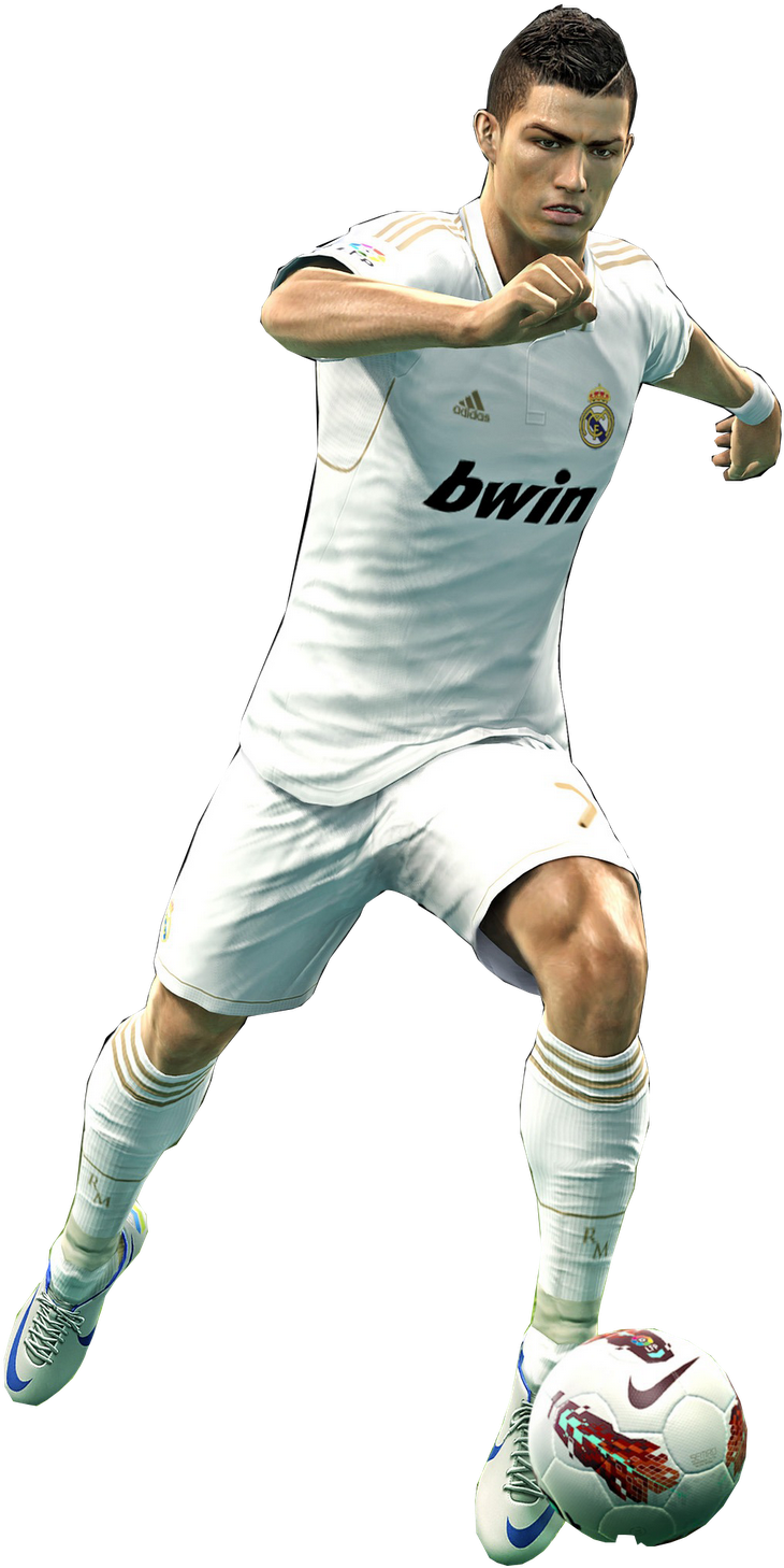 Soccer_ Player_in_ Action.png PNG image