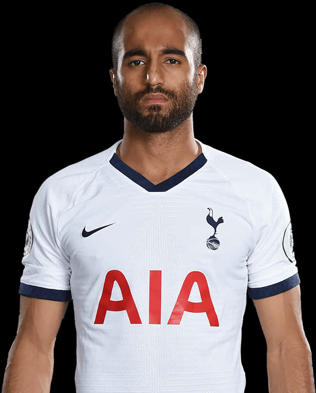 Soccer_ Player_in_ White_ Jersey PNG image