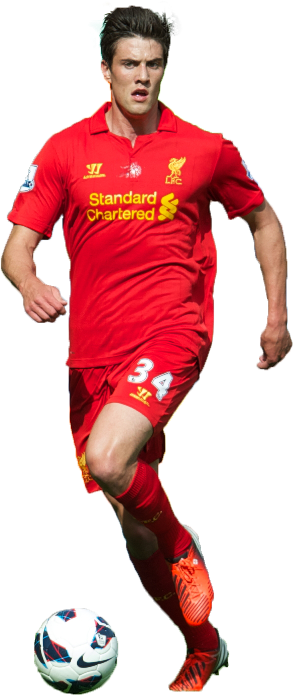 Soccer Playerin Action Liverpool F C PNG image