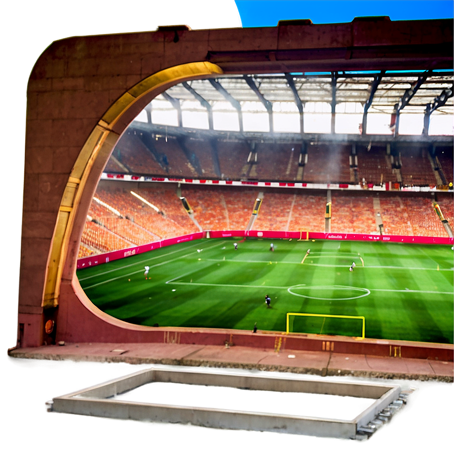 Soccer Stadium Clear Blue Sky Day Png 06252024 PNG image