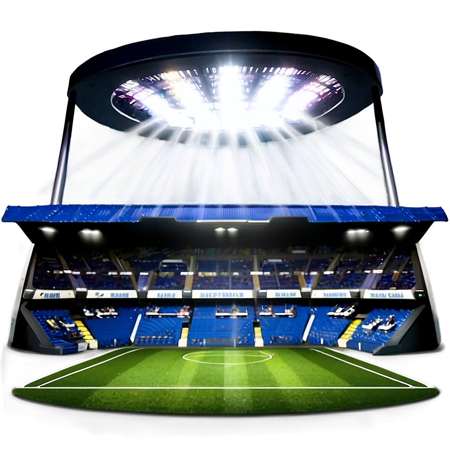 Soccer Stadium Floodlight Illumination Png 06252024 PNG image