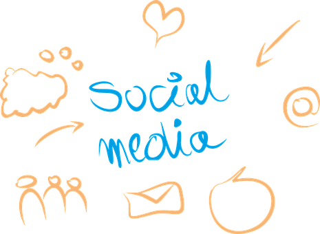 Social Media Concepts Illustration PNG image