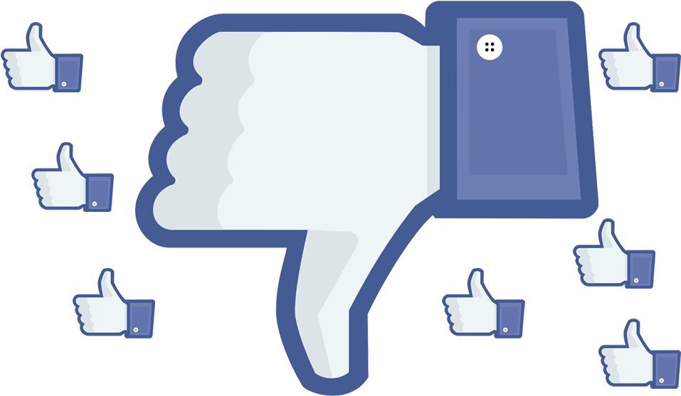 Social Media Dislike Amidst Likes PNG image