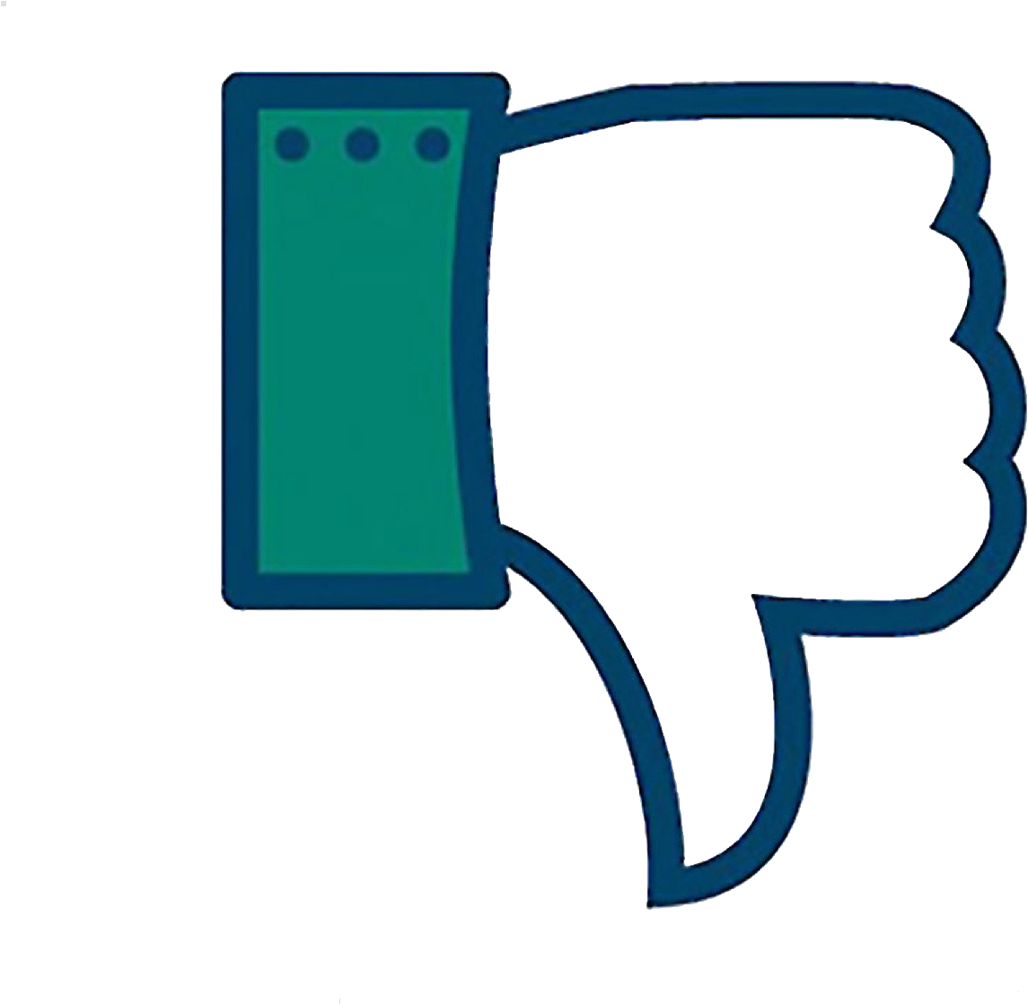 Social Media Dislike Icon PNG image