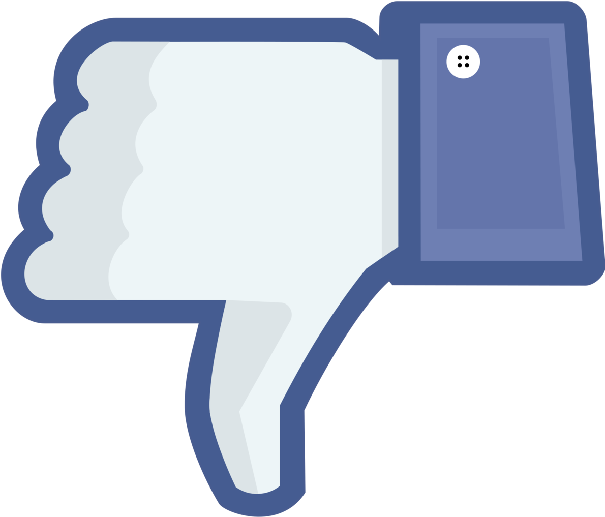 Social Media Dislike Thumb Down PNG image