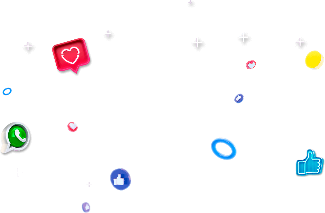 Social Media Engagement Icons PNG image