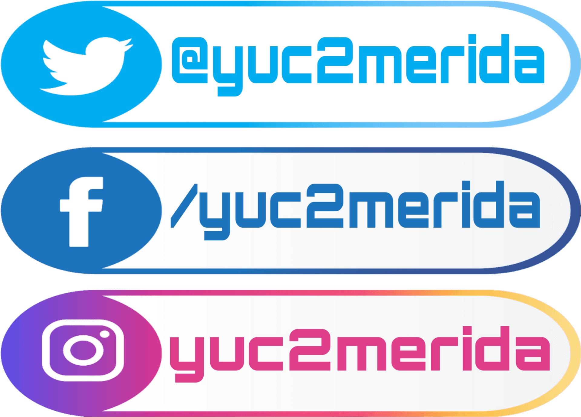 Social Media Handles Yuc2 Merida PNG image