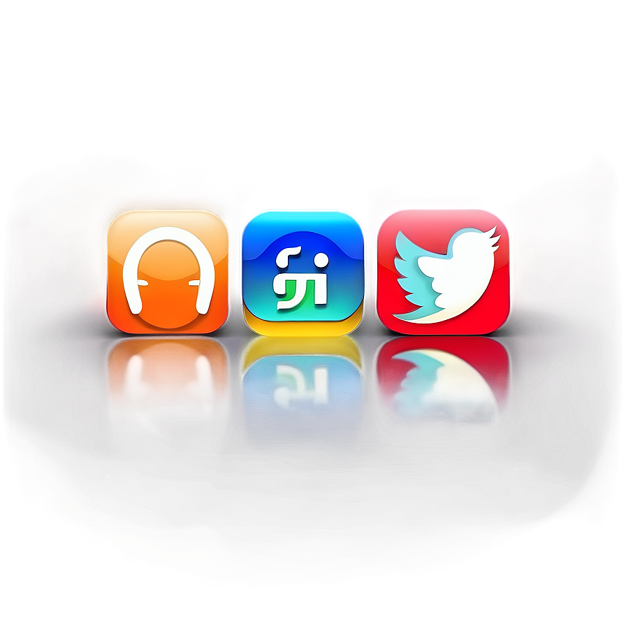 Social Media Icons For Apps Png Iob PNG image