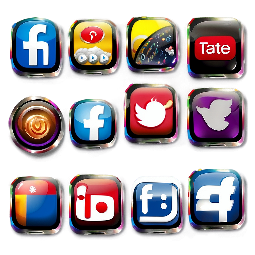 Social Media Icons For Bloggers Png Gpm12 PNG image