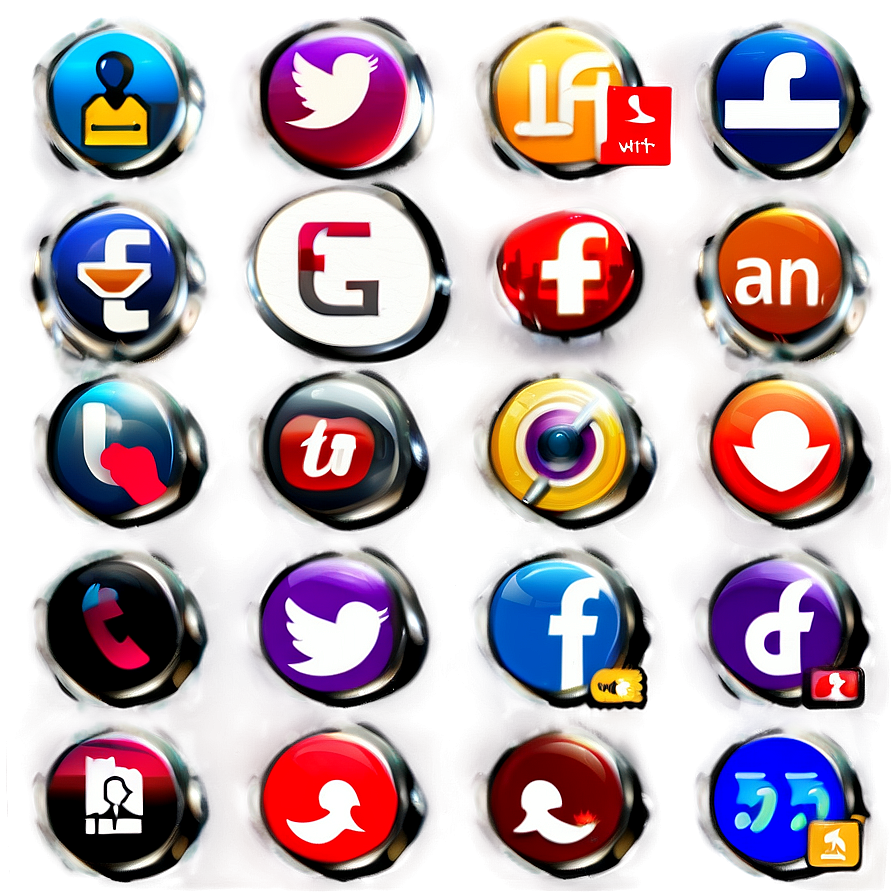 Social Media Icons For E-commerce Sites Png Yut87 PNG image