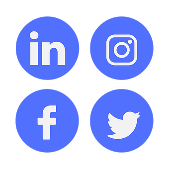 Social Media Icons Set PNG image