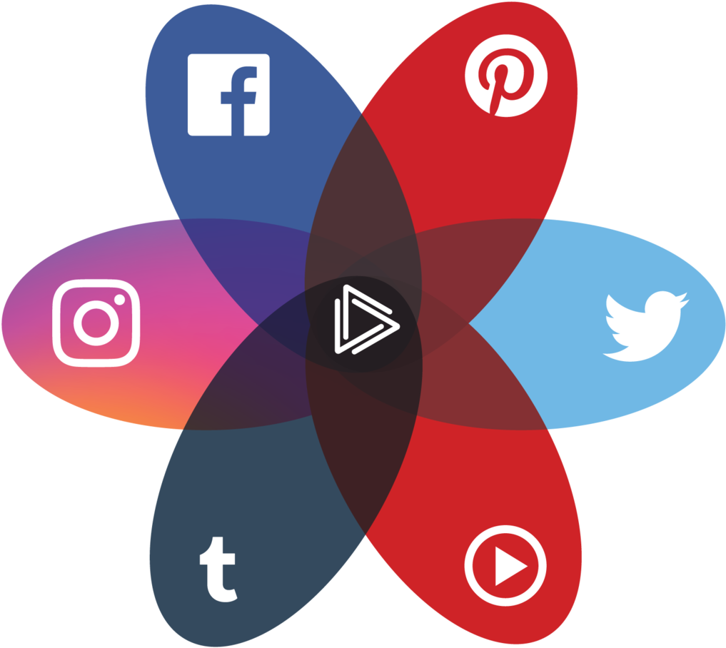 Social Media Platforms Intersection PNG image