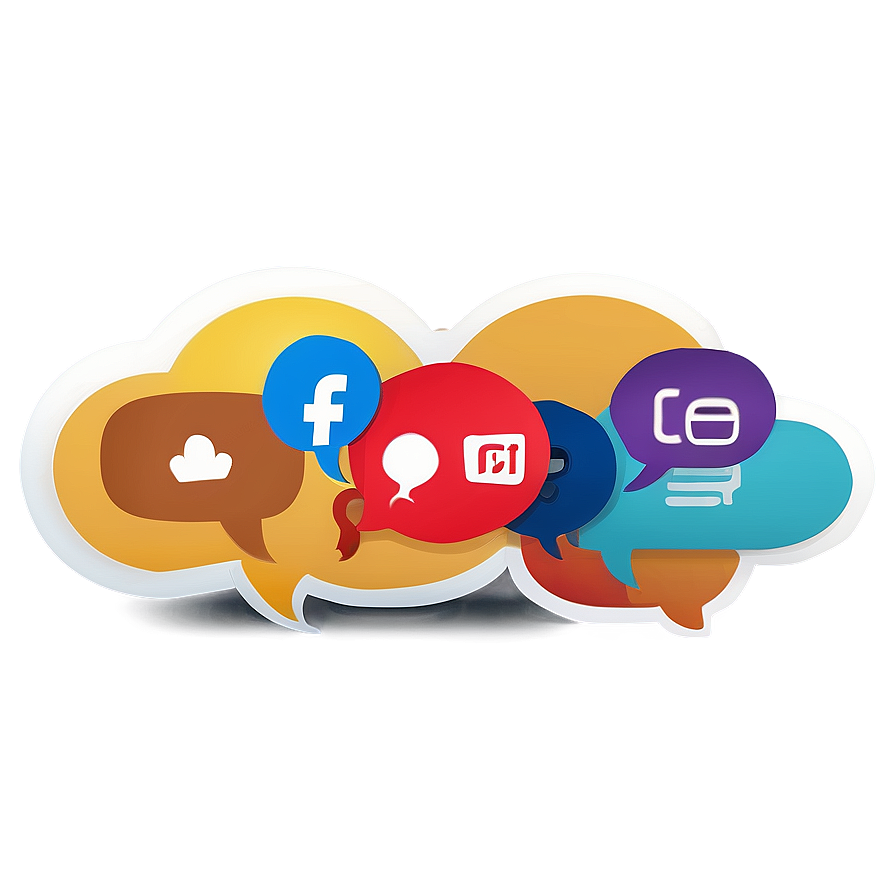 Social Media Talk Bubble Png 75 PNG image