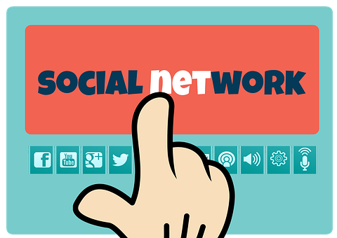 Social Network Interaction Concept PNG image