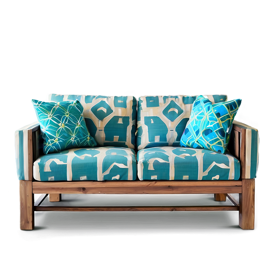 Sofa With Wooden Legs Png Qhu PNG image