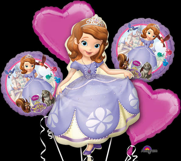 Sofia The First Balloons PNG image