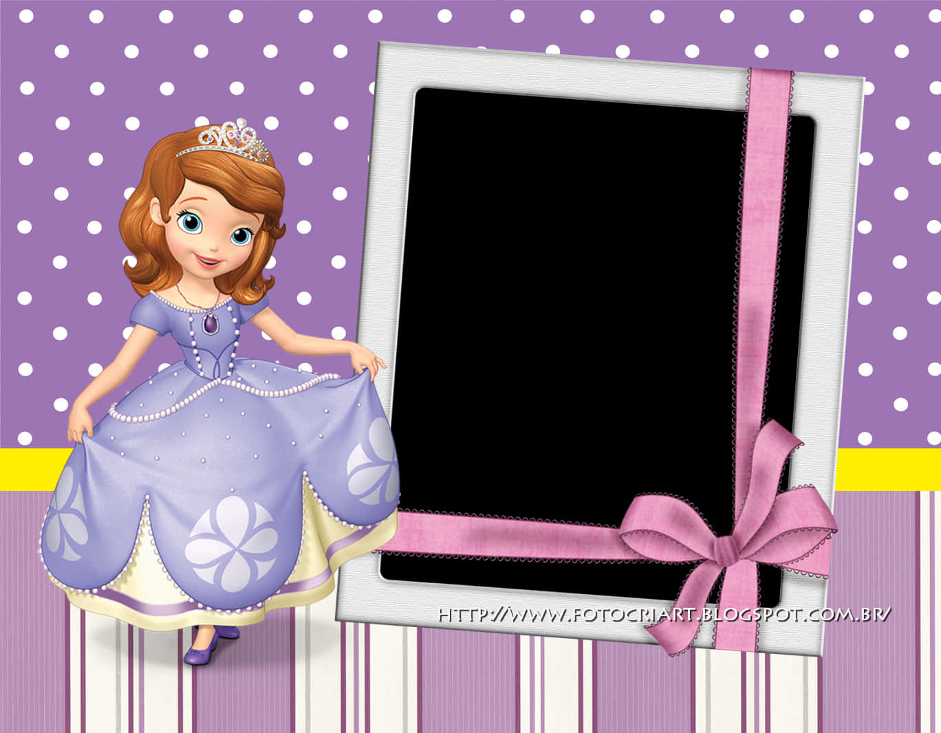 Sofia The First Photo Frame Template PNG image