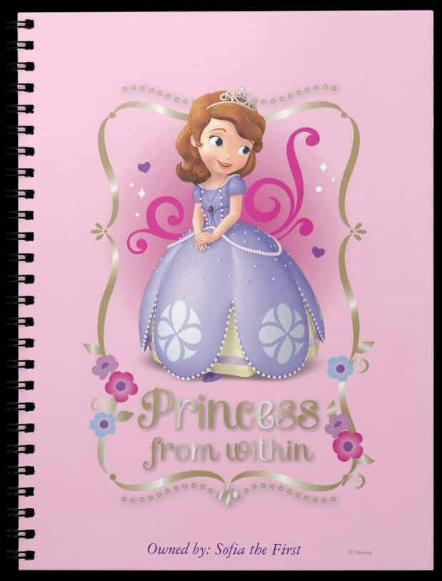 Sofia The First Princess From Within Notebook Cover PNG image