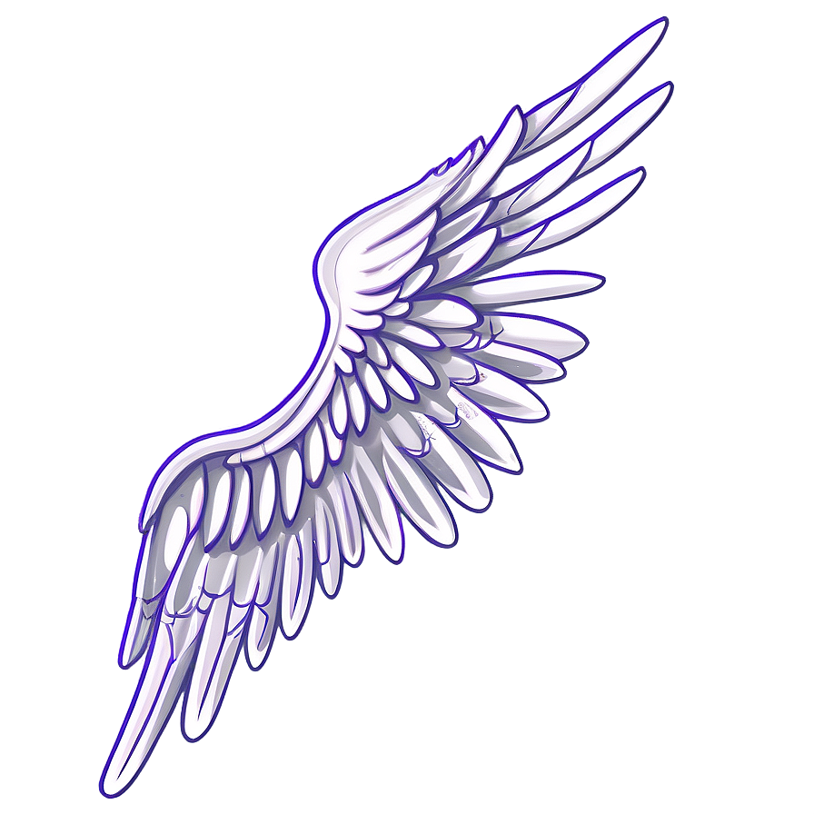 Soft Angel Wings Drawing Png Qsh PNG image
