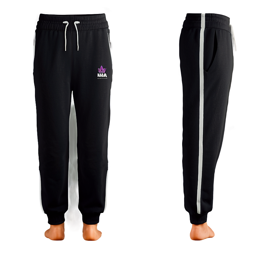 Soft Black Sweatpants Png 06132024 PNG image