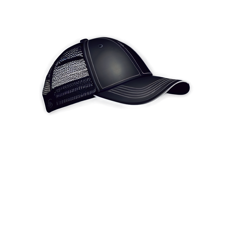 Soft Black Trucker Hat Texture Png 06282024 PNG image