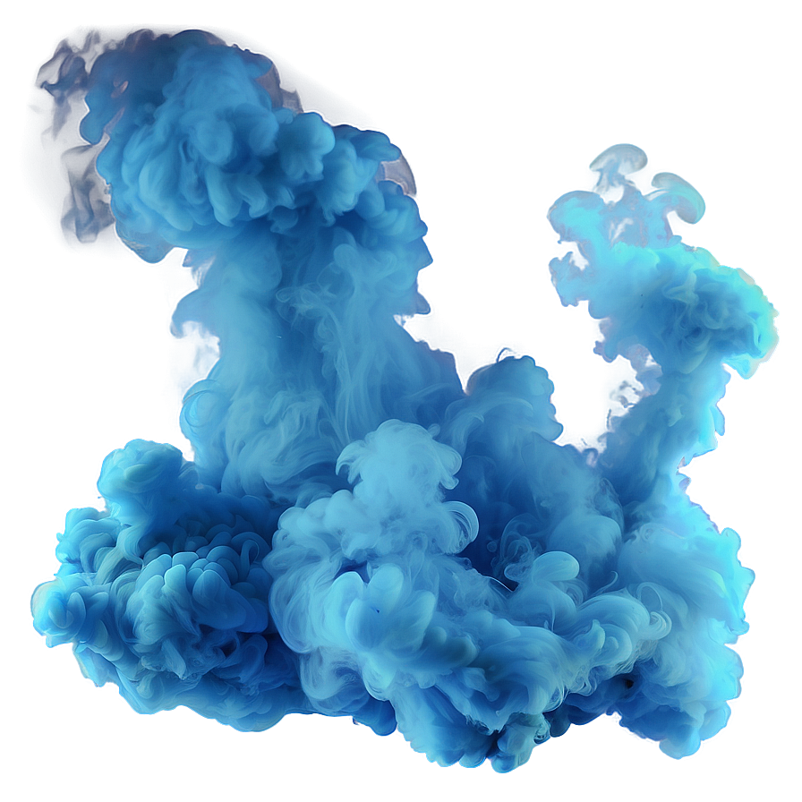 Soft Blue Smoke Png 33 PNG image