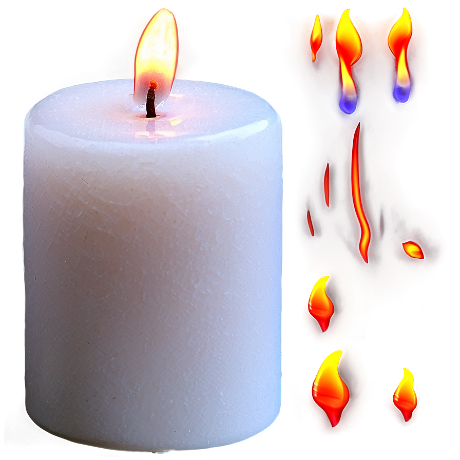 Soft Candle Flame Png 06252024 PNG image