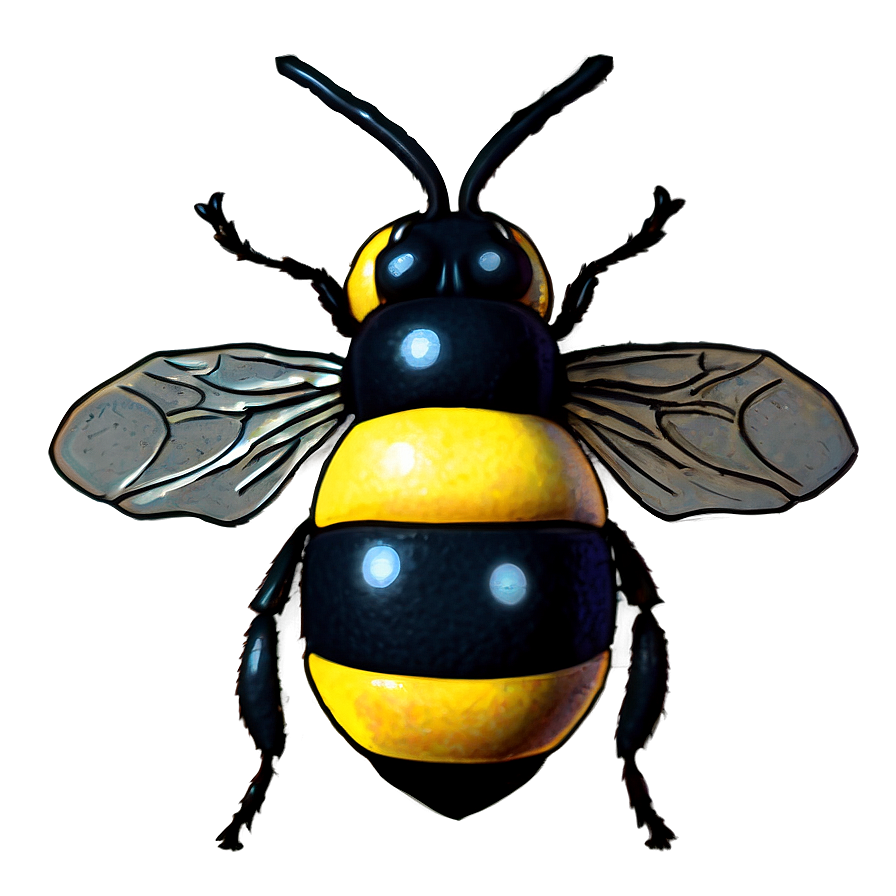 Soft Colored Bee Png 06252024 PNG image