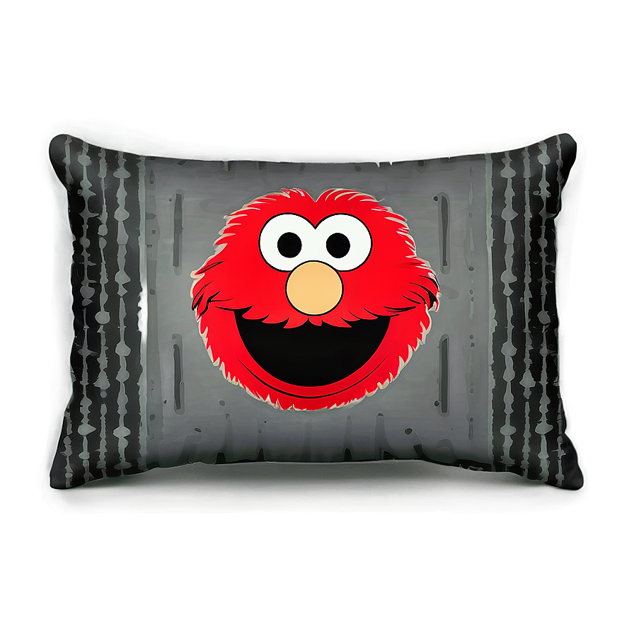 Soft Elmo Face Pillow Design Png 06212024 PNG image