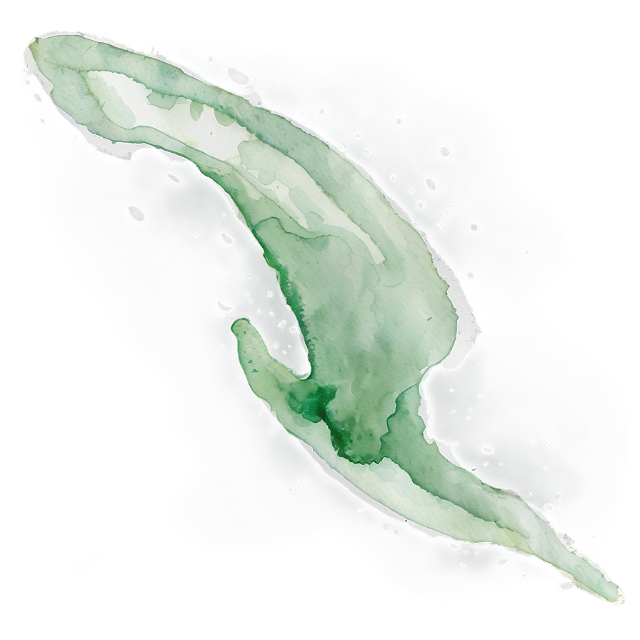 Soft Green Watercolor Splash Png 16 PNG image