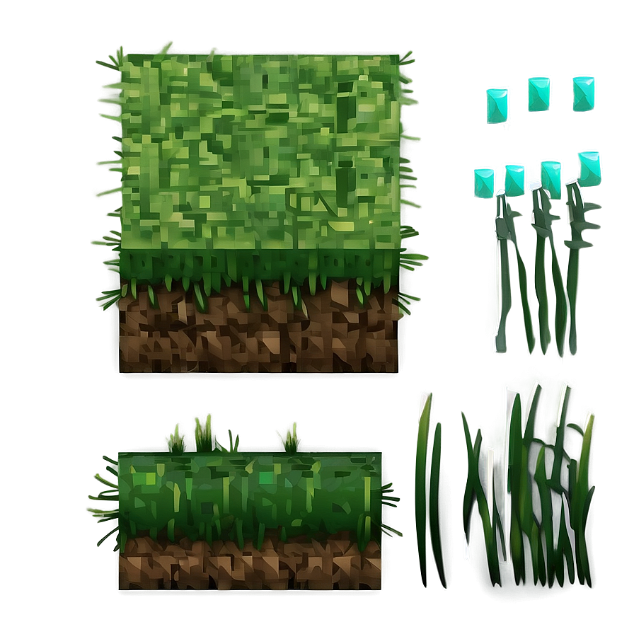 Soft Minecraft Grass Surface Png Cyq PNG image