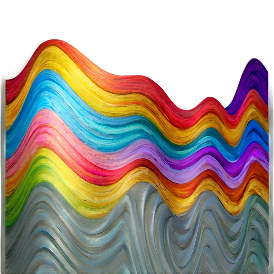 Soft Pastel Wavy Lines Png 06212024 PNG image