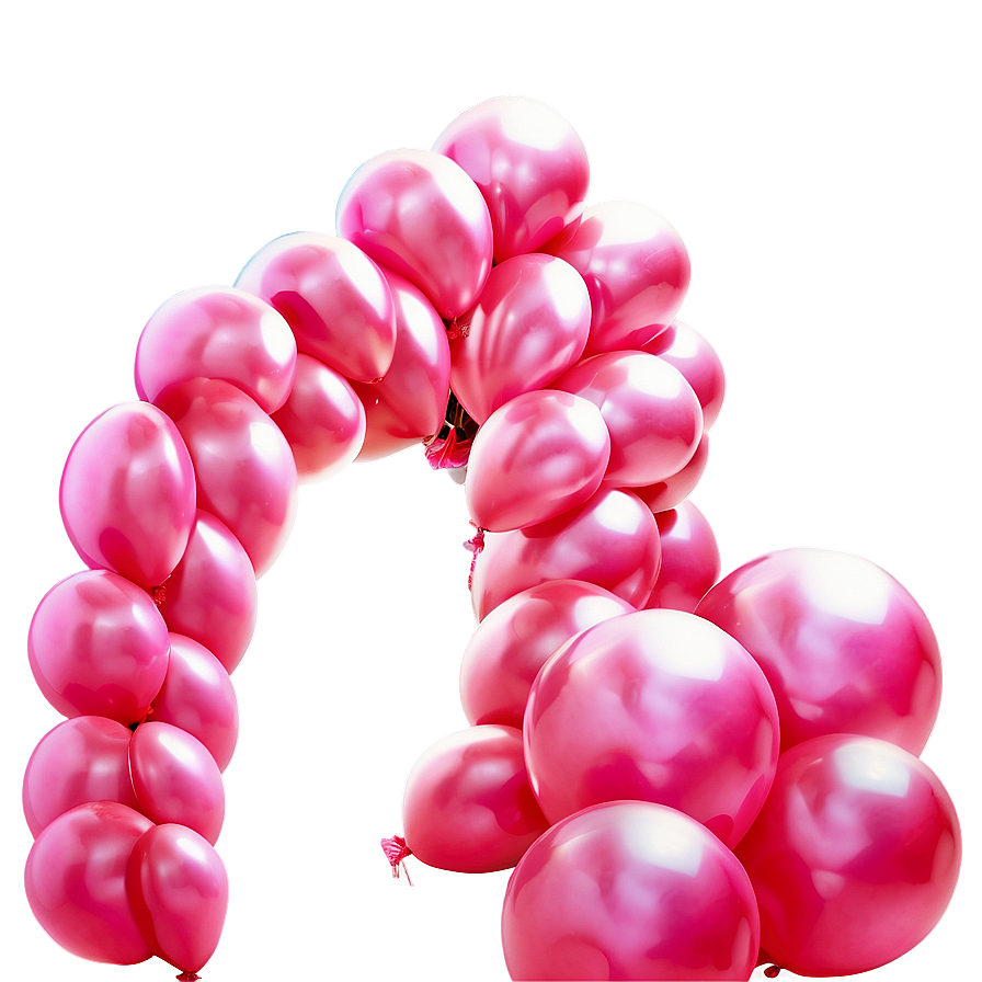 Soft Pink Balloons Arrangement Png 89 PNG image