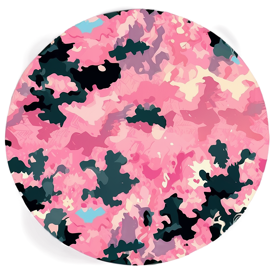 Soft Pink Camouflage Design Png 06252024 PNG image