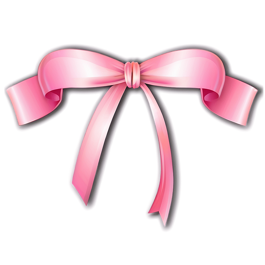 Soft Pink Ribbon Illustration Png Nrm PNG image