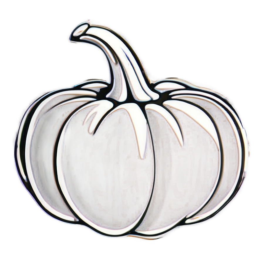 Soft Pumpkin Outline Rendering Png 06202024 PNG image